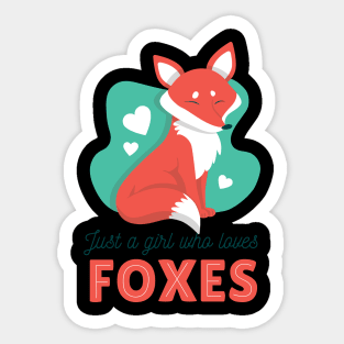 girl love fox Sticker